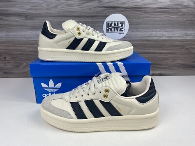 Adidas Samba XLG White Black Tan Soccer Shoes (JH9226) Casual