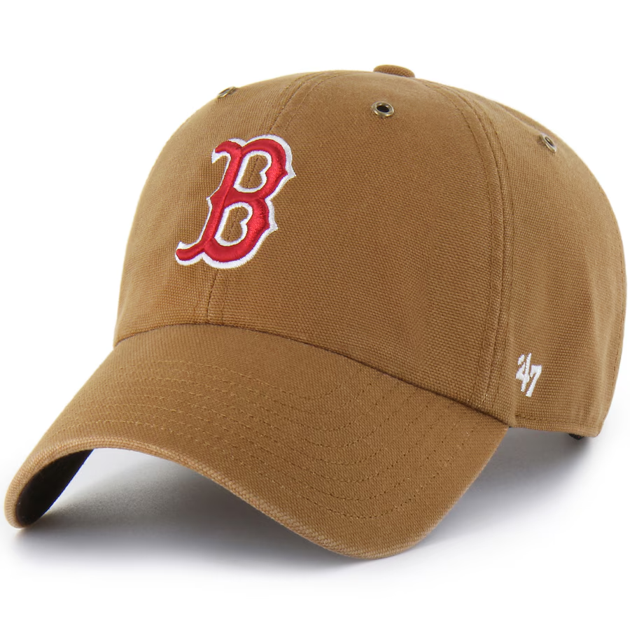 Boston Red Sox Carhartt x '47 Clean Up Adjustable Hat Cap Dad Hat