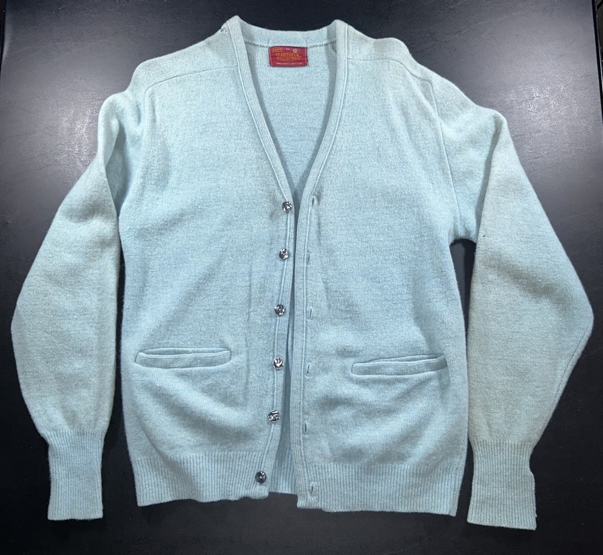 Vintage 70s Sears Traditional Collection Mohair Sweater Cardigan