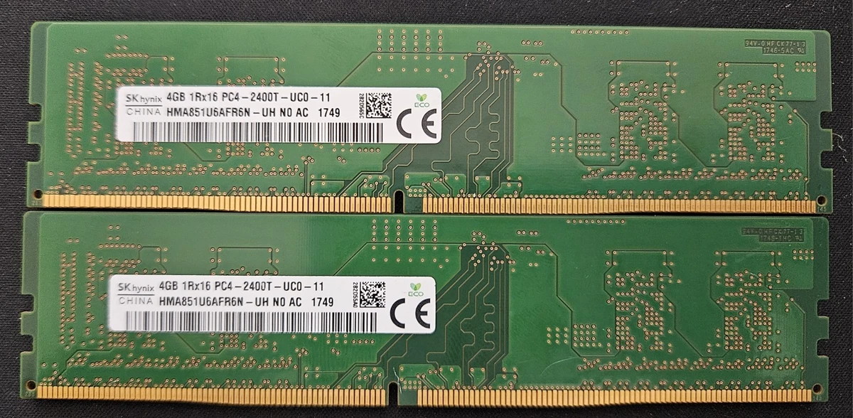 SK Hynix 4gb Pc4-2400t Ddr4 Desktop Memory Hma851u6afr6n-uh for