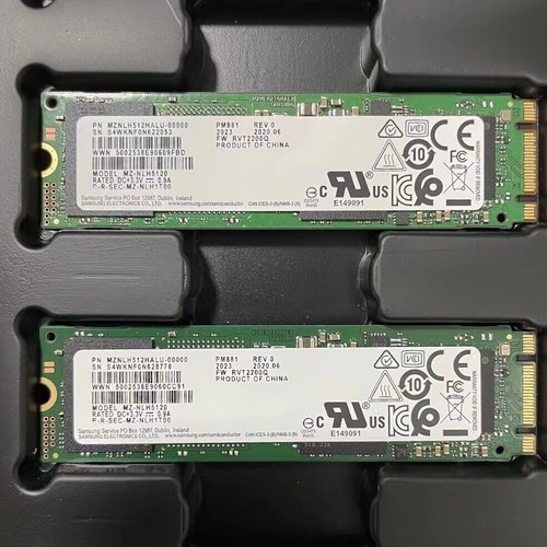 512GB M.2 Samsung SSD 2280 PCIe 3.0X4 NVME PM881 MZNLH612HALU-0000