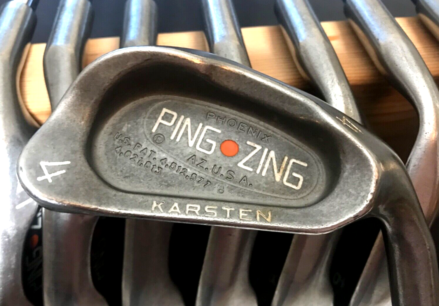PING ZING Iron Set 3-PW+SW, ORANGE DOT, KT-M Steel Shaft - All