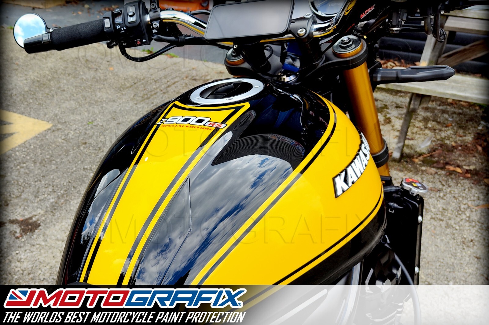 Kawasaki z900rs 2017 - 2025 Motorcycle Tank Pad Protector Paint