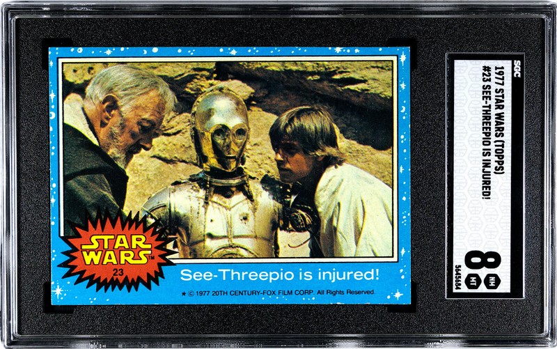 1977 STAR WARS TOPPS #23 SEE-THREEPIO IS INJURED! SGC 8 5645684