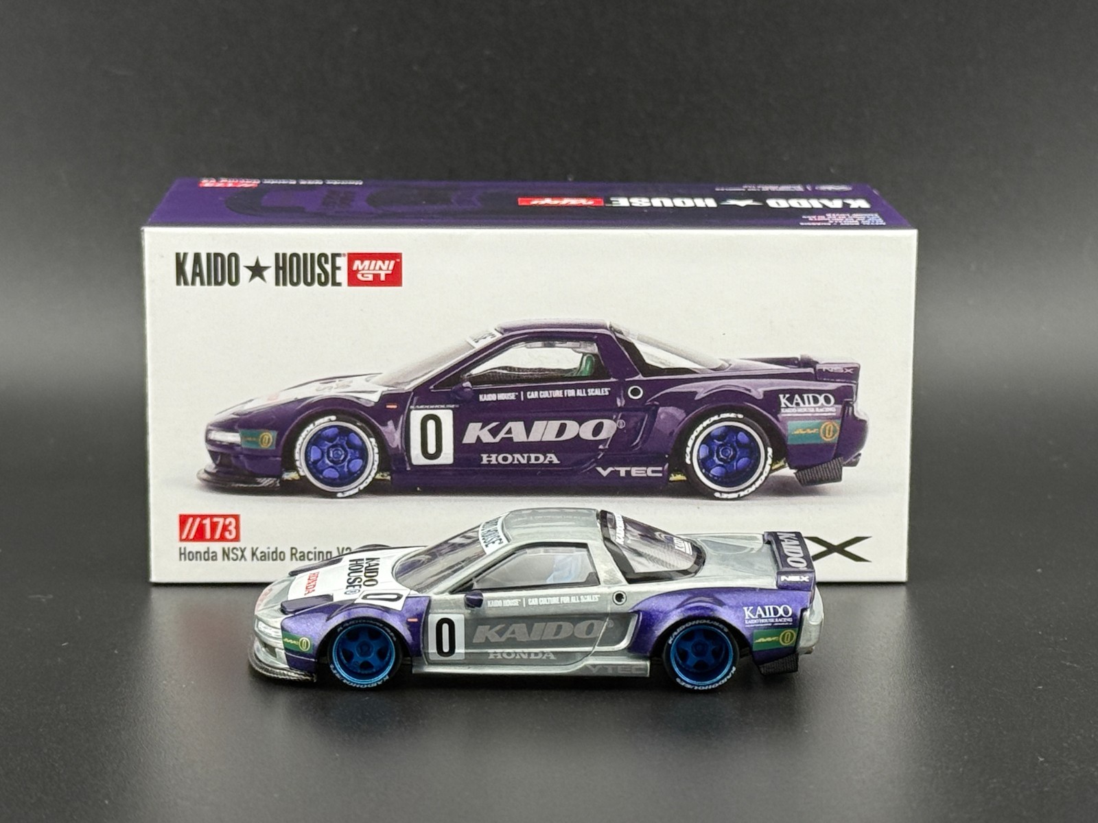 Kaido House x Mini GT Honda NSX Kaido Racing V2 Purple #173 1/64