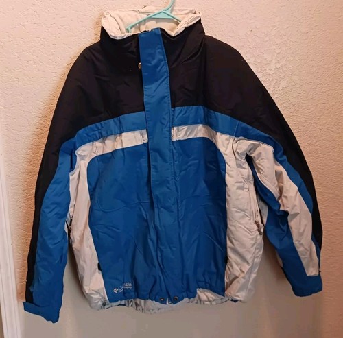 Columbia Convert Ski Jacket Mens XL Y2K Insulated Stowaway Hood