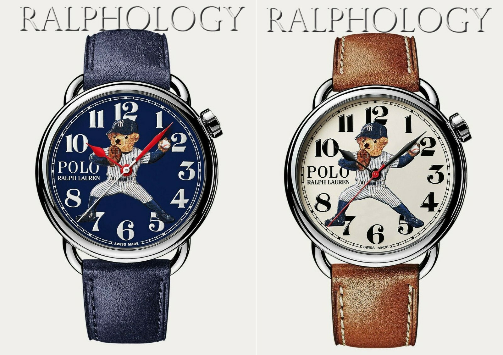 Ralph Lauren 50th Anniversary Polo Bear NY Yankees 42 MM Swiss