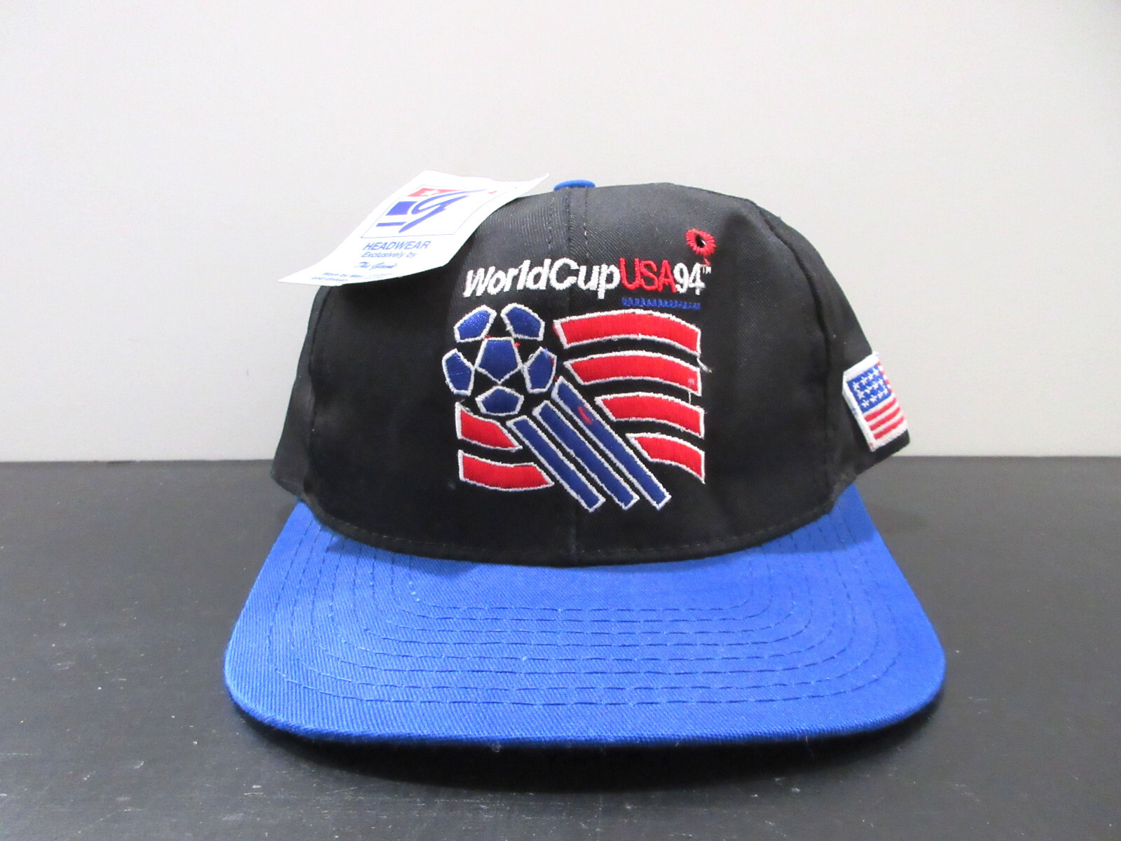 VINTAGE World Cup Hat Cap Snap Back Black Chicago MLS Soccer The