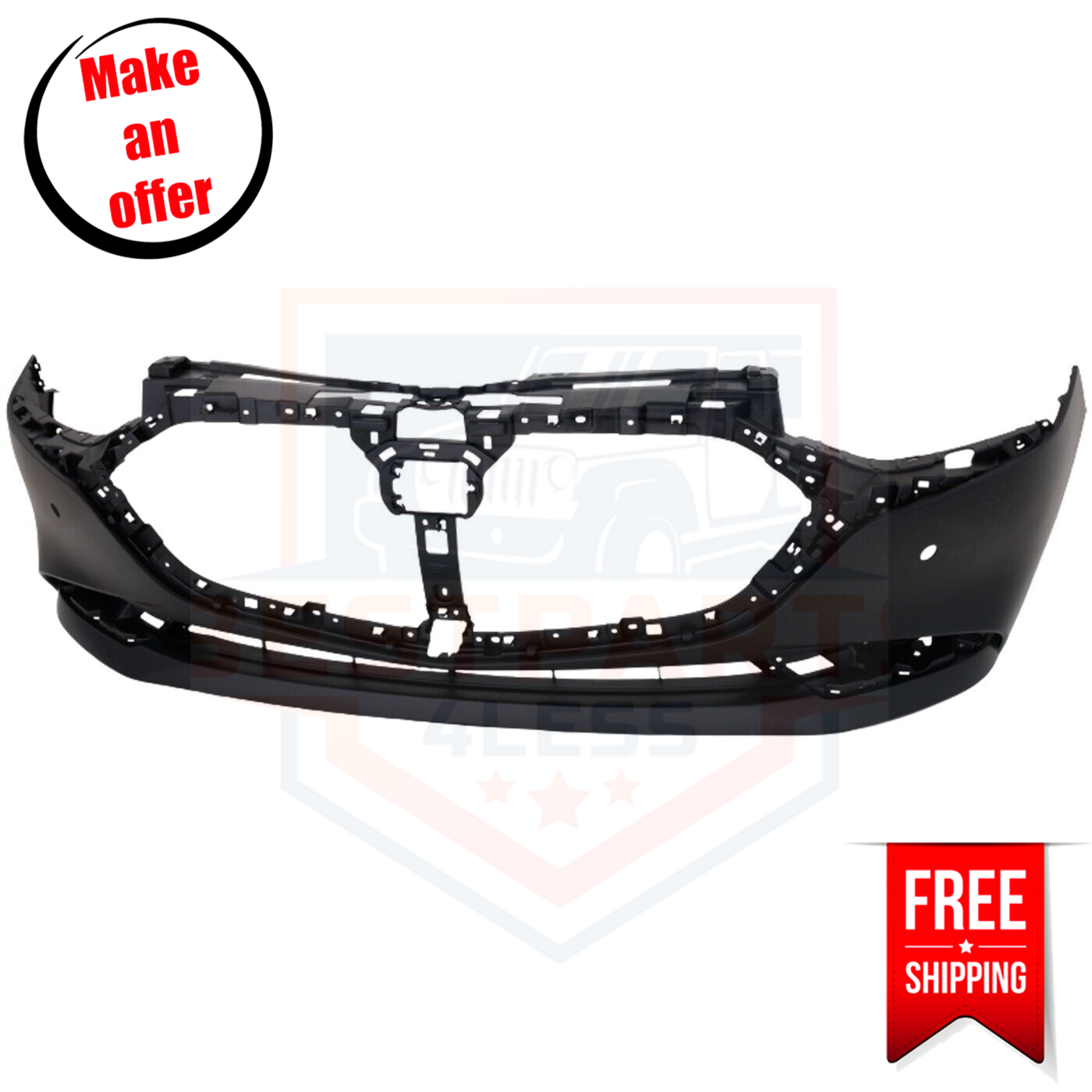 Front Bumper Cover MA1000253 primed for 2019-2021 Mazda 3 GS, GT