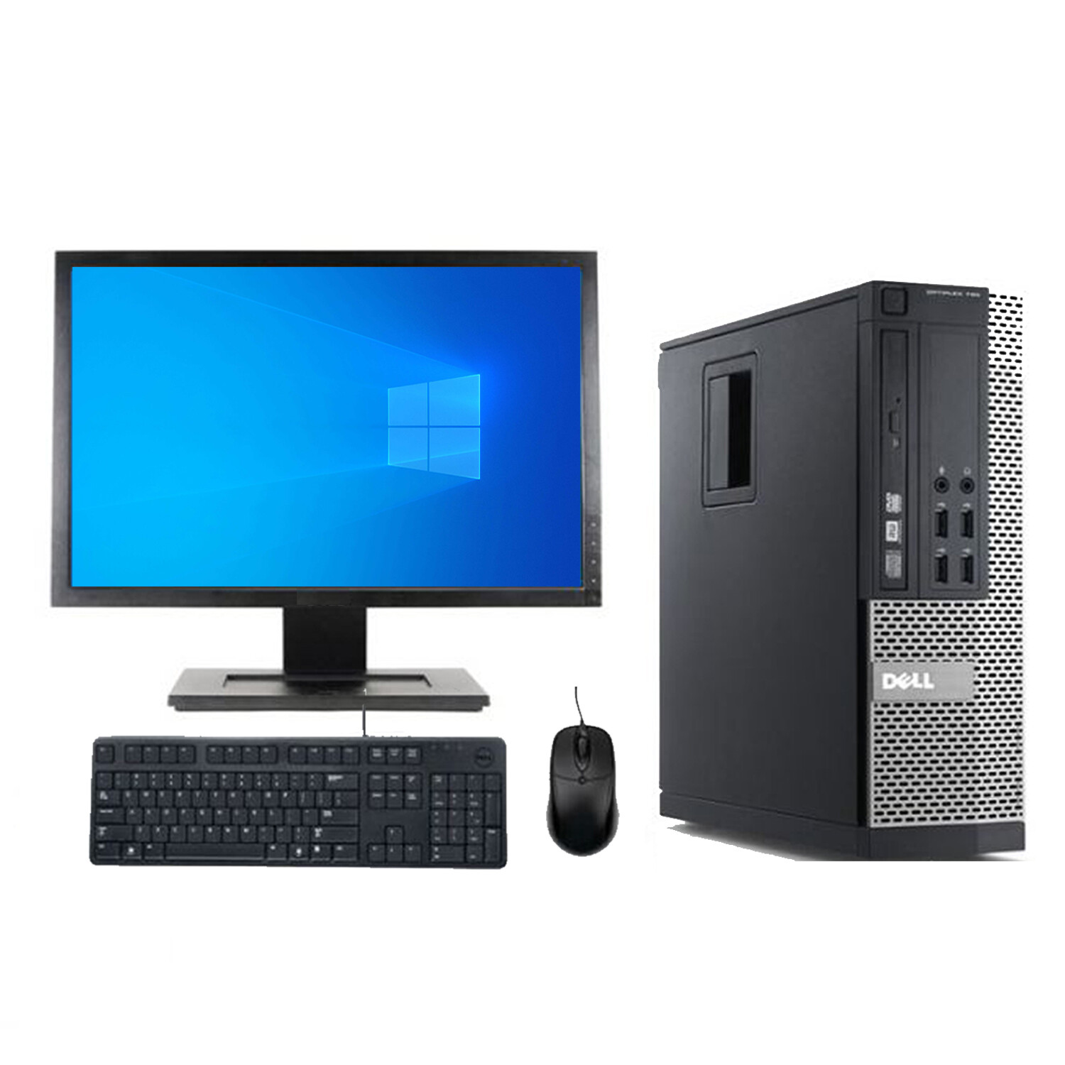 Fast Cheap Office PC & Monitor Core i5 i3 DESKTOP TOWER 8GB RAM