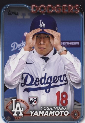 YOSHINOBU YAMAMOTO 2024 Topps Series 2 Super Box Oversized Rookie