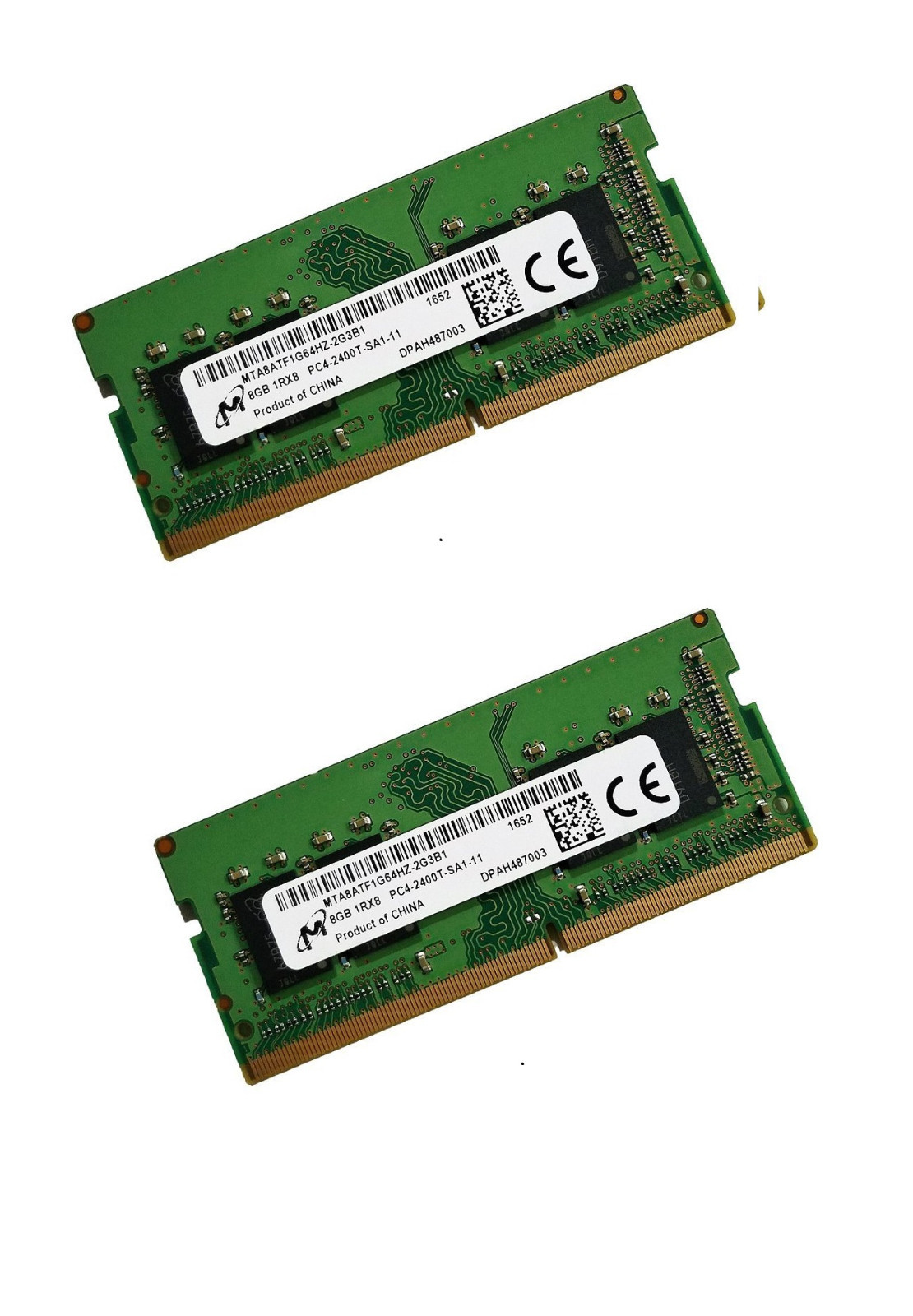 Micron 16GB (2x8GB) 1Rx8 PC4-2400T DDR4-2400 260pin Non-ECC Sodimm