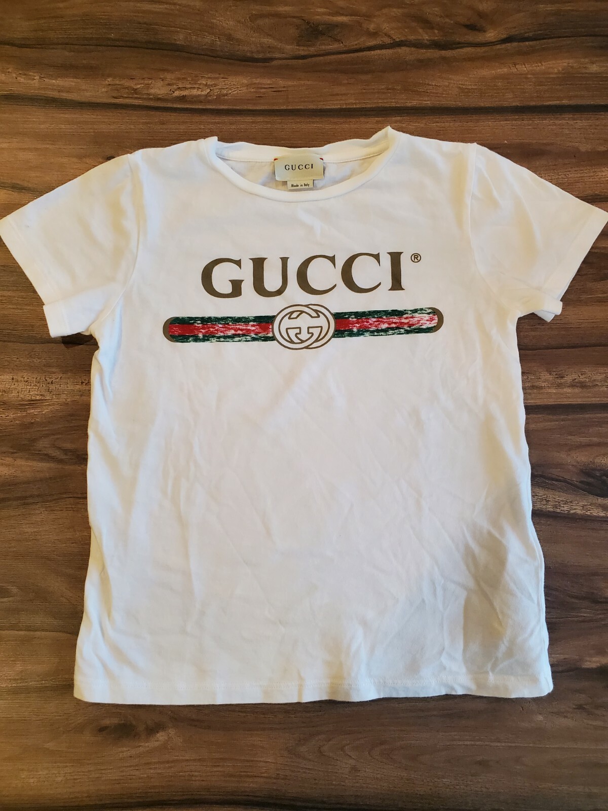 Gucci t-shirt - white - kids - 8 | eBay