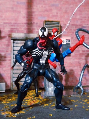 1/12 Painted Venom Comics Head Carved Fit 6'' Mafex Action Figure