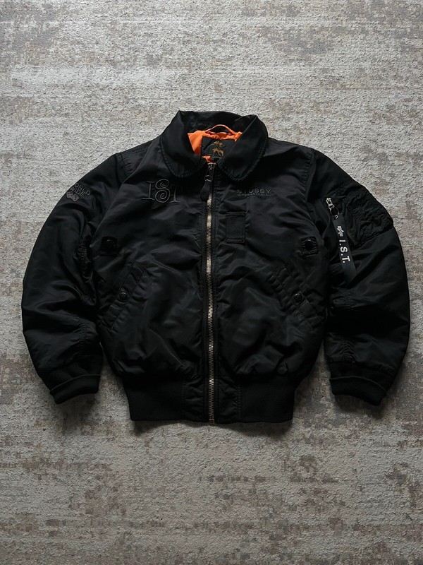 Stussy International x Alpha Industries Bomber Rare Sz S Vancouver