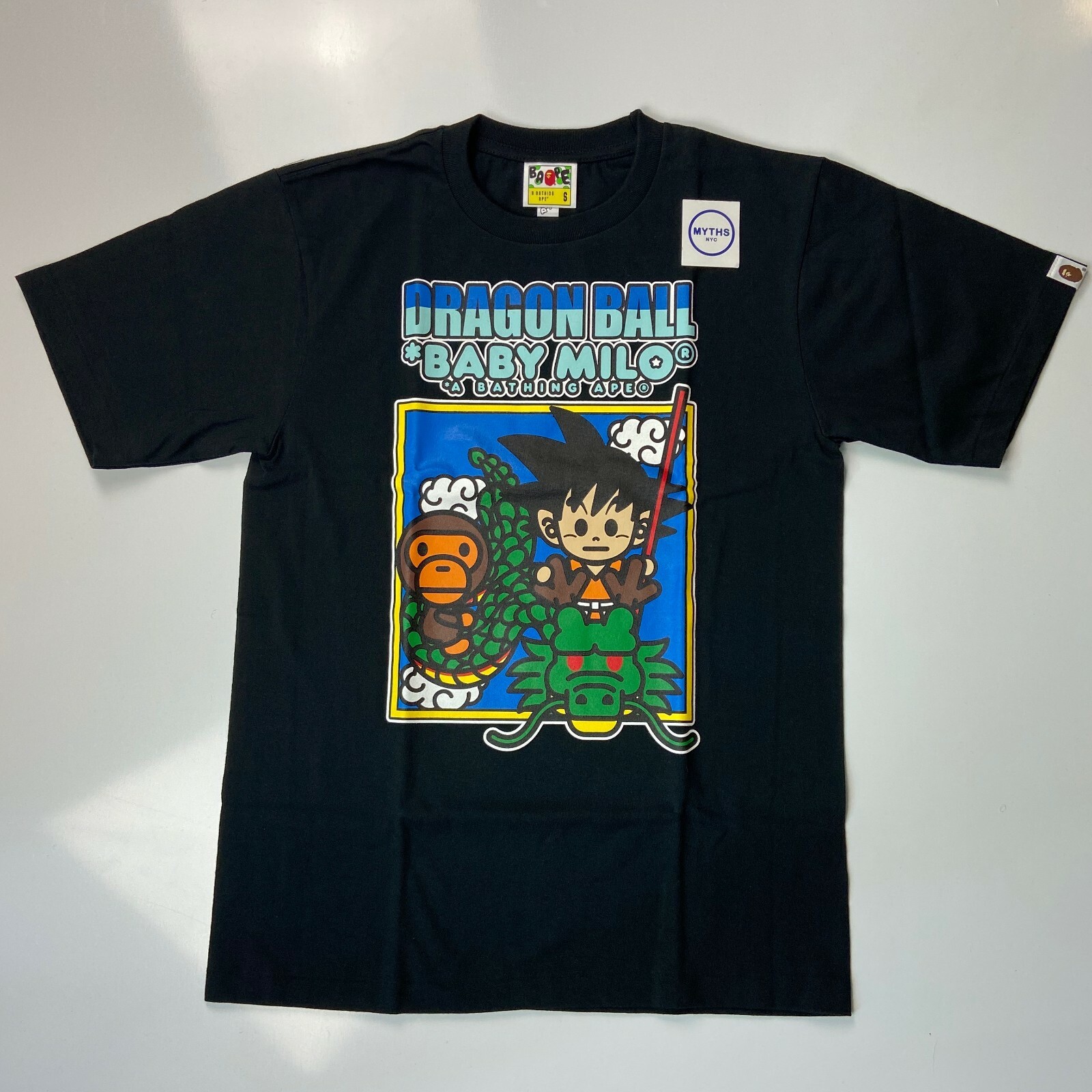 A Bathing APE BAPE x Dragon Ball Z Baby Milo #7 Tee 'Black' - Size