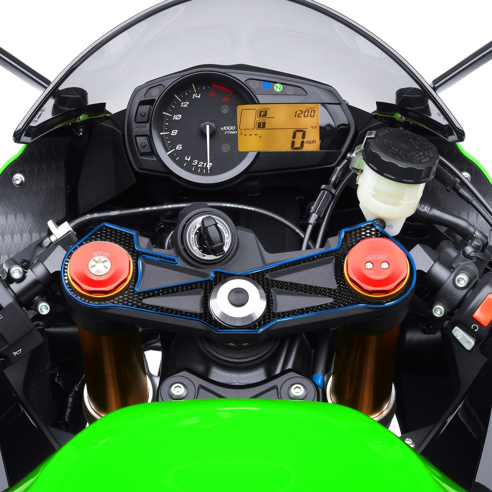 Handle Yoke Cover Triple-Tree Protector 12-23 Ninja ZX6R 636 Black