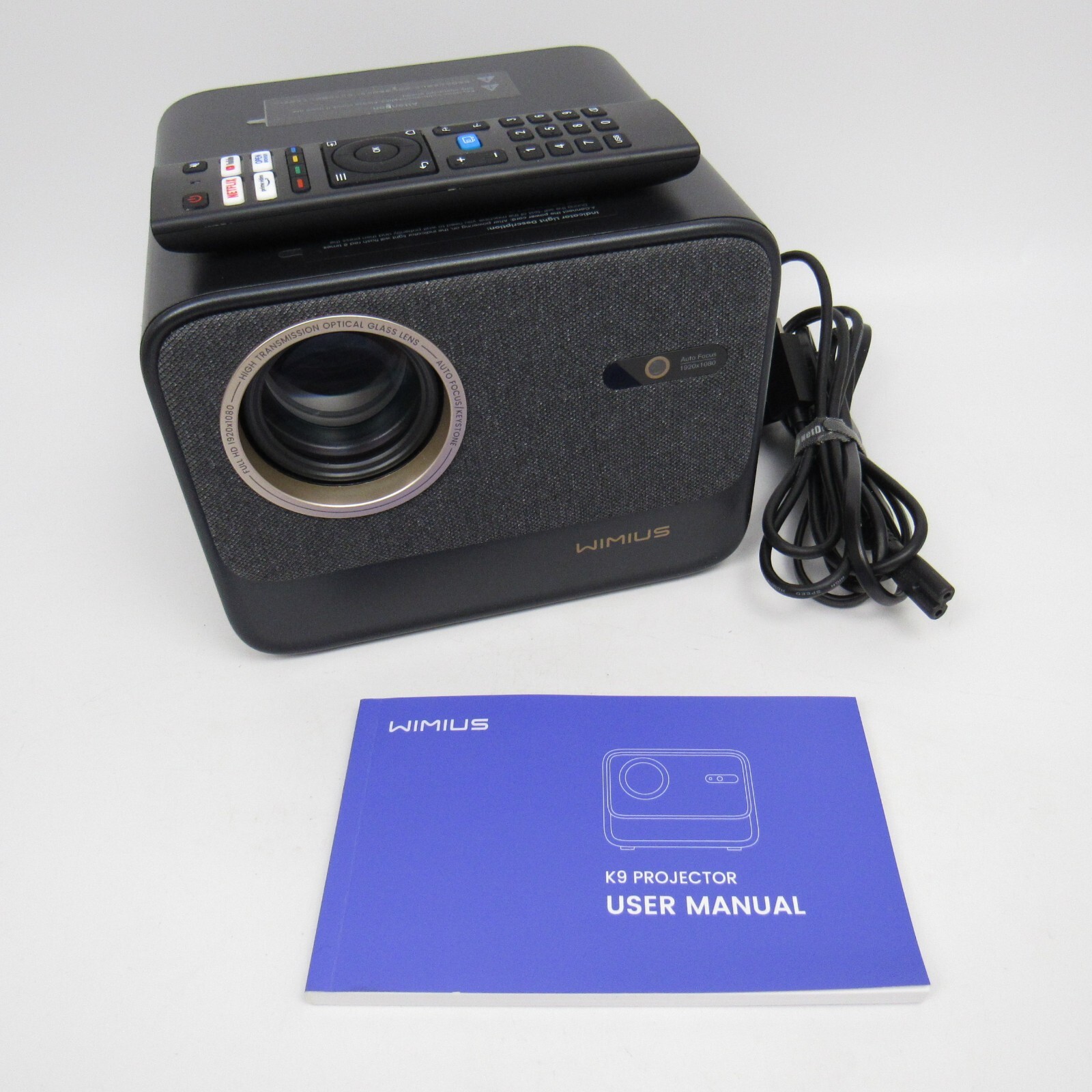 Wimius K9 4K Projector WiFi Bluetooth Smart Portable Netflix Dolby