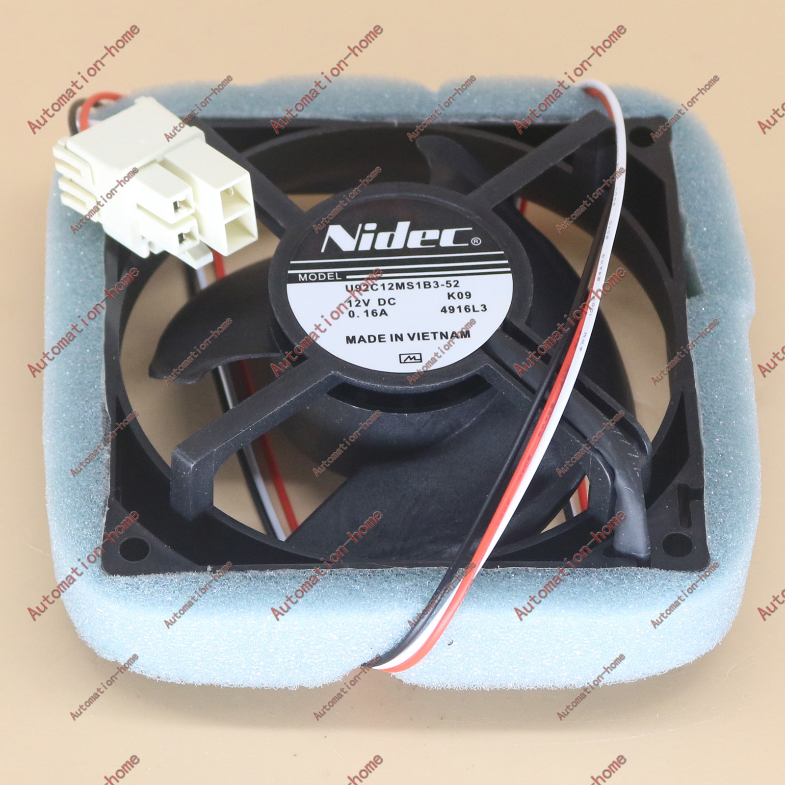 Nidec U92C12MS1B3-52 12V 0.16A fan For Samsung Refrigerator Fan#XR