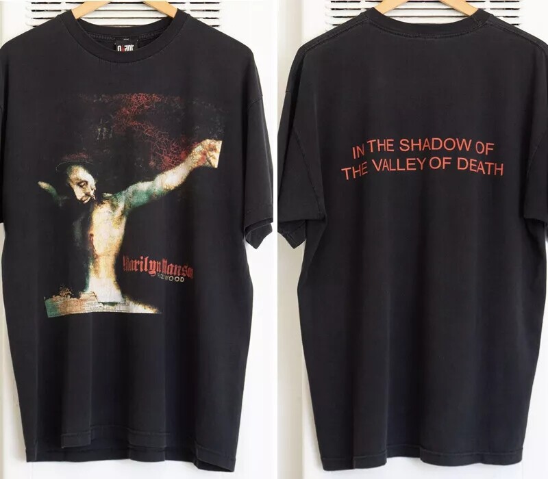 2000 Marilyn Manson Holy Wood Reprint 2 Side Classic Retro Unisex