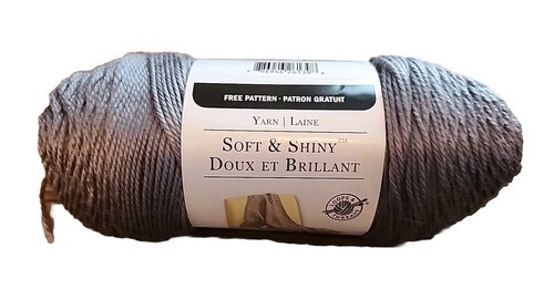 Loops & Threads, Soft & Shiny Solid Yarn, Gray, 6 Oz. Skein | eBay