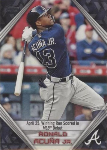 Ronald Acuna Jr. Braves Signed 2023 Topps Luminaries #15/15 BGS