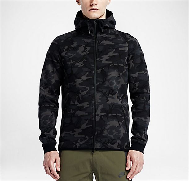カモフラ柄の「NIKEテックフリース」新作3タイプが発売