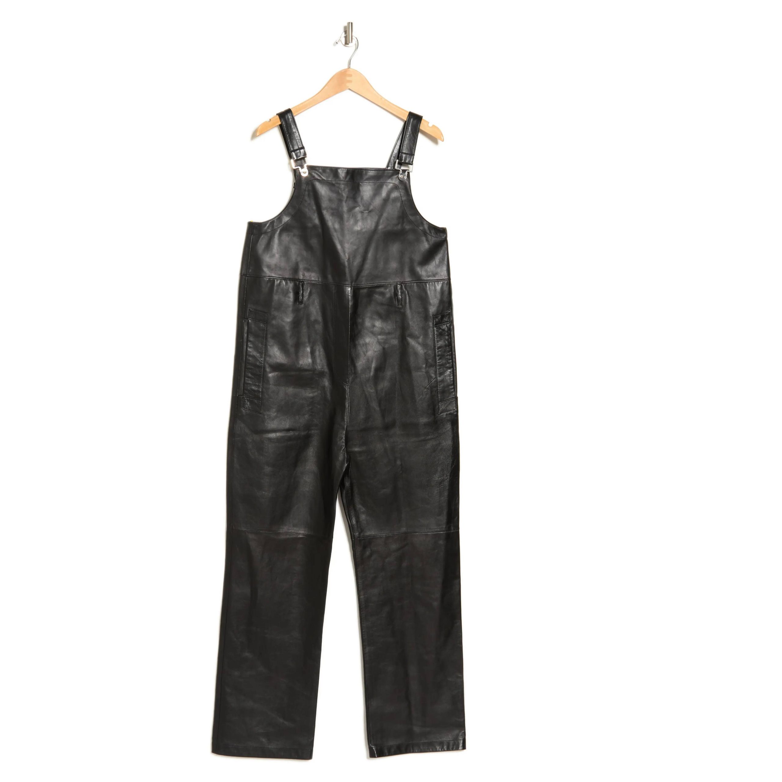 Lambskin Leather Overalls | Leatherings