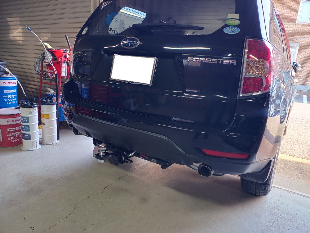 ギガテックス・モーターススバル フォレスター SHにヒッチメンバーを