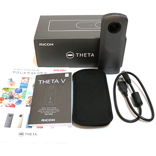 ☆付属品多数☆美品☆RICOH THETA V 箱 説明書 ケーブル付 RICOH THETA