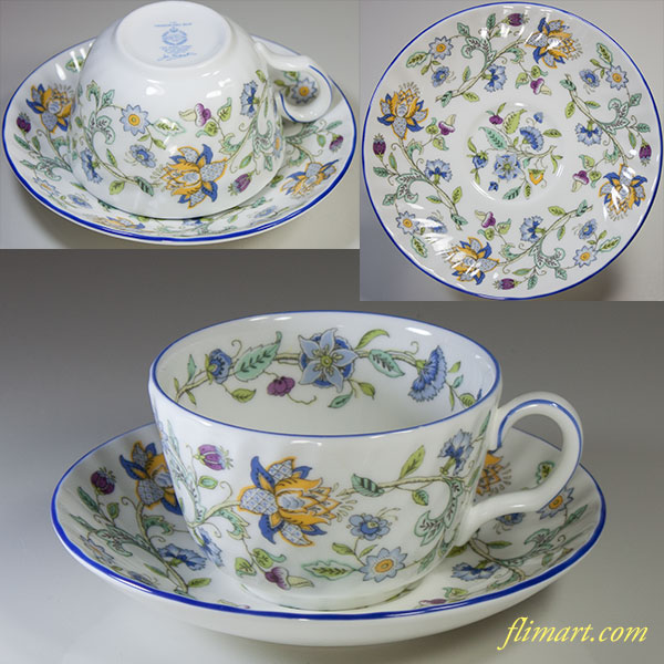 ミントンハドンホールブルーティーカップ＆ソーサー | ブランド洋食器