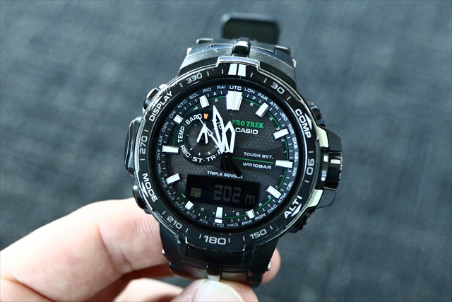 26個のPRO TREK実機を使って高度計測を行ったところ、想像以上に計測の