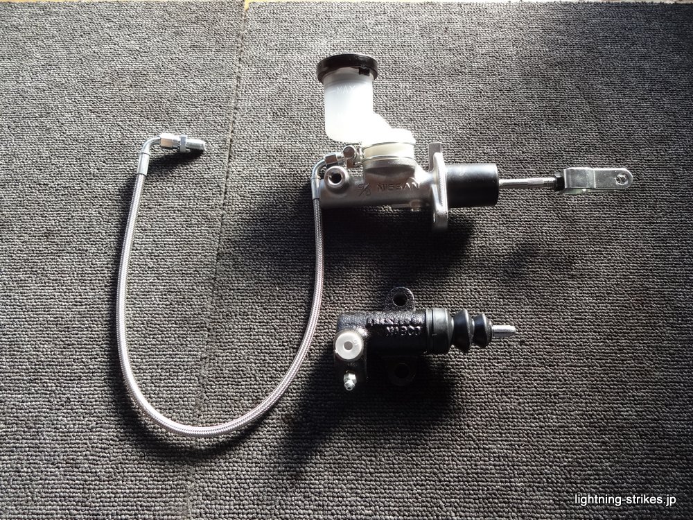 180SX クラッチマスターシリンダー、オペレーティングシリンダー取付