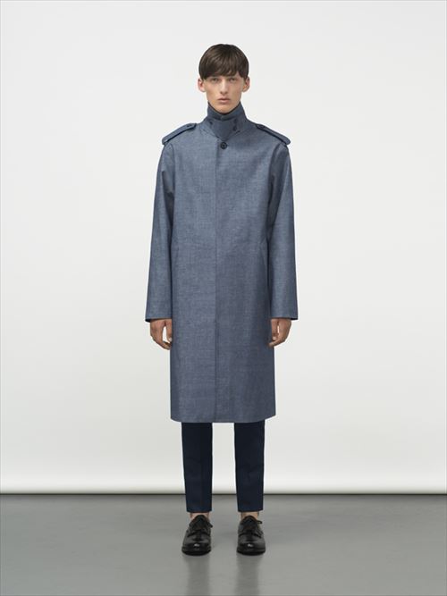 美品 マッキントッシュ×ハイク ゴム引きコート クリストン ネイビー