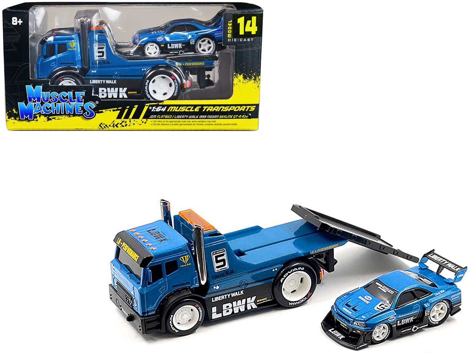 JDM Flatbed Truck #5 Blue Metallic 