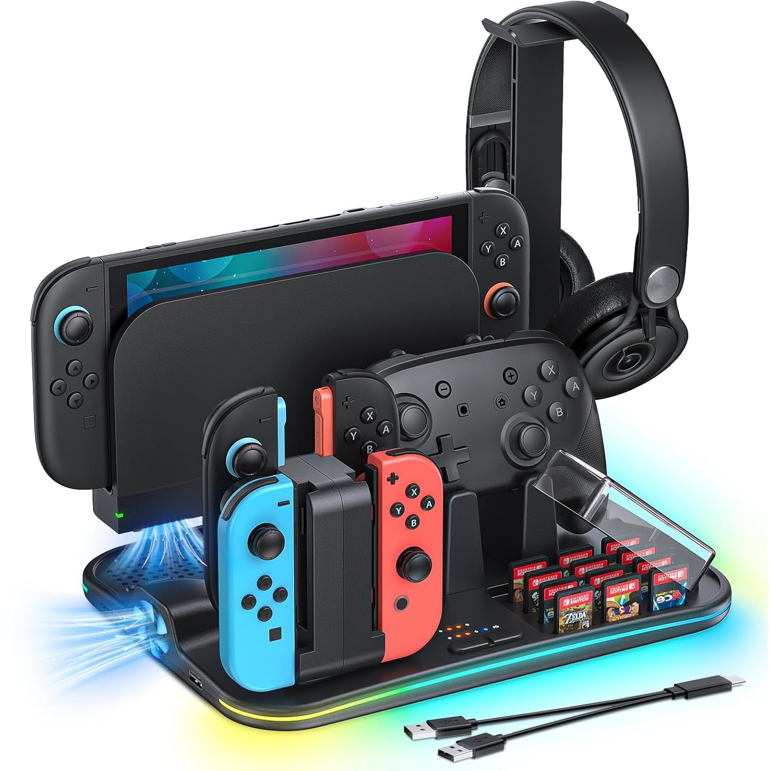 for Nintendo Switch Dock Set with AC Adapter and HDMI Cable
