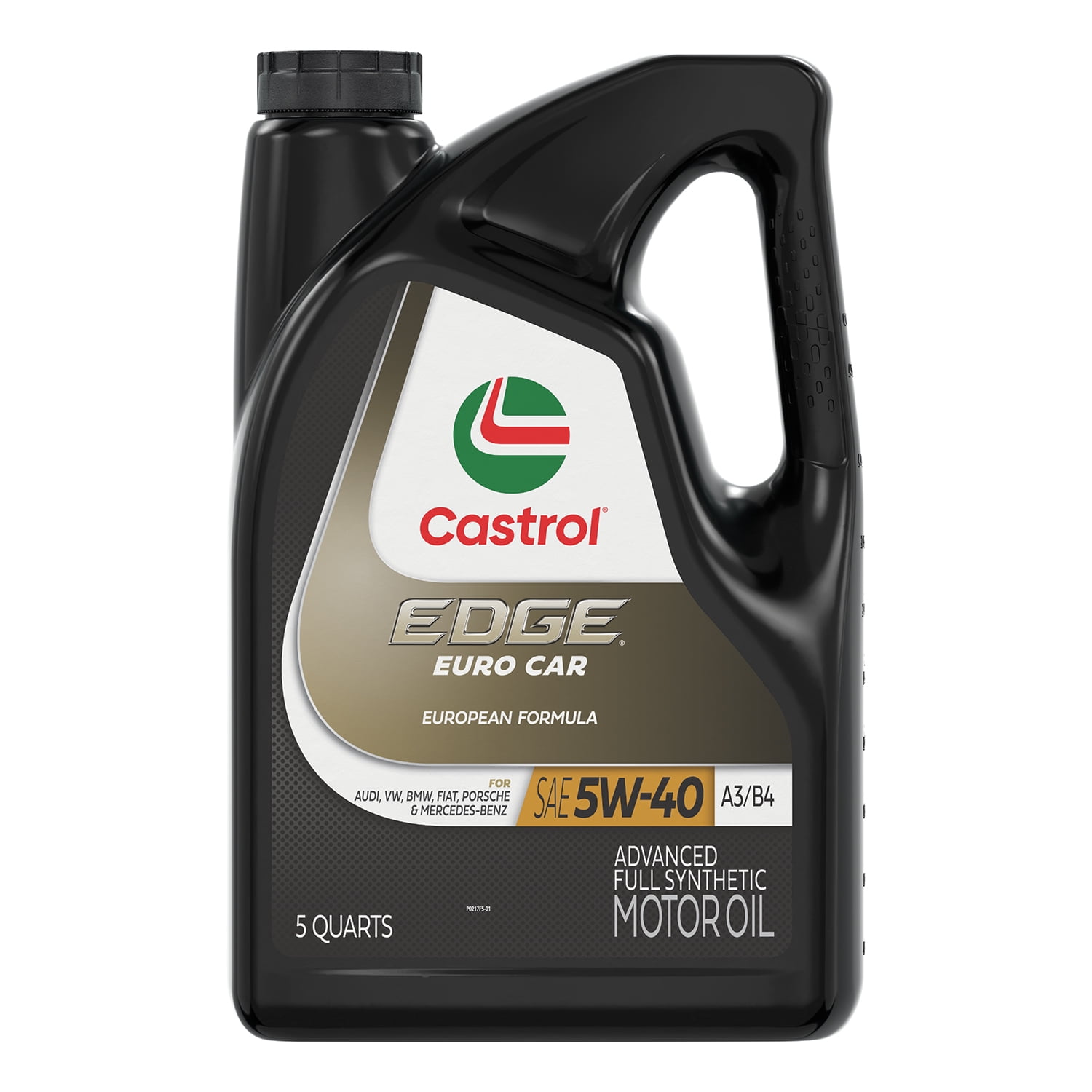 Castrol EDGE Euro 5W-40 A3/B4 Advanced Full Synthetic Motor Oil, 5