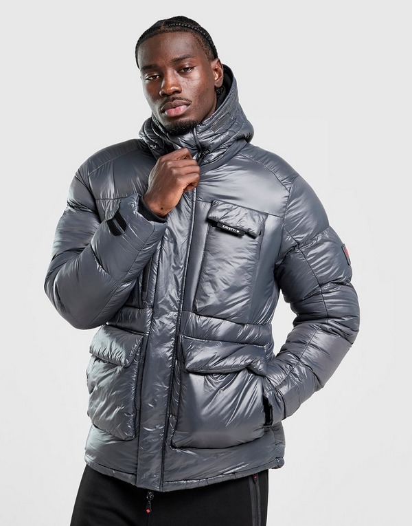Grey Zavetti Canada Onix Bubble Jacket | JD Sports UK