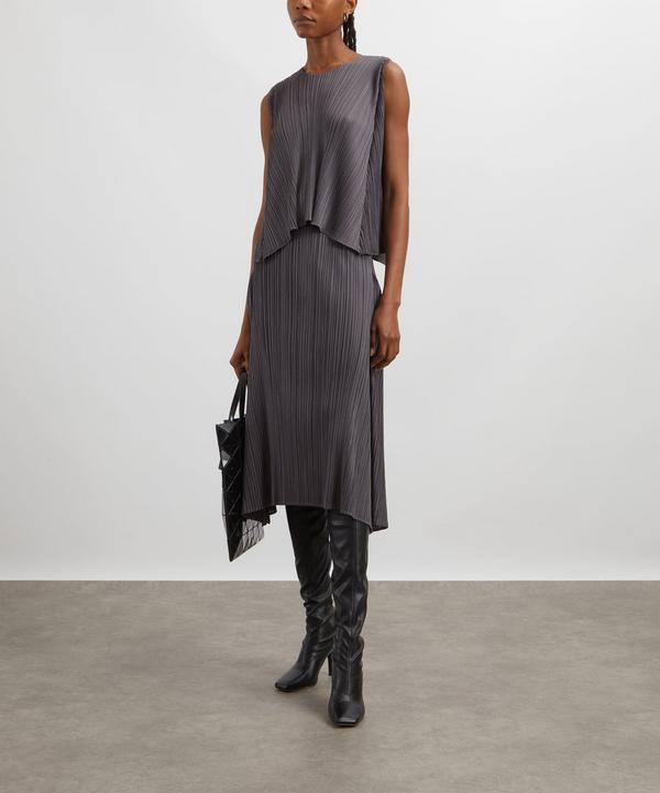 Pleats Please Issey Miyake EFFICIENT SQUARE Pleated Skirt | Liberty