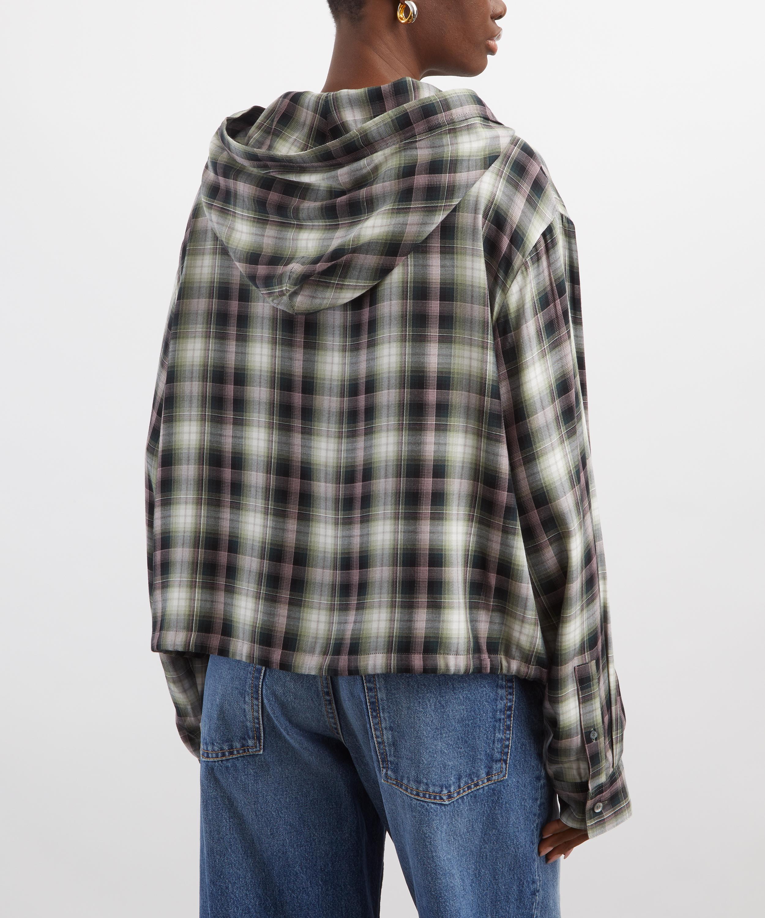 Acne Studios Hooded Check Overshirt | Liberty