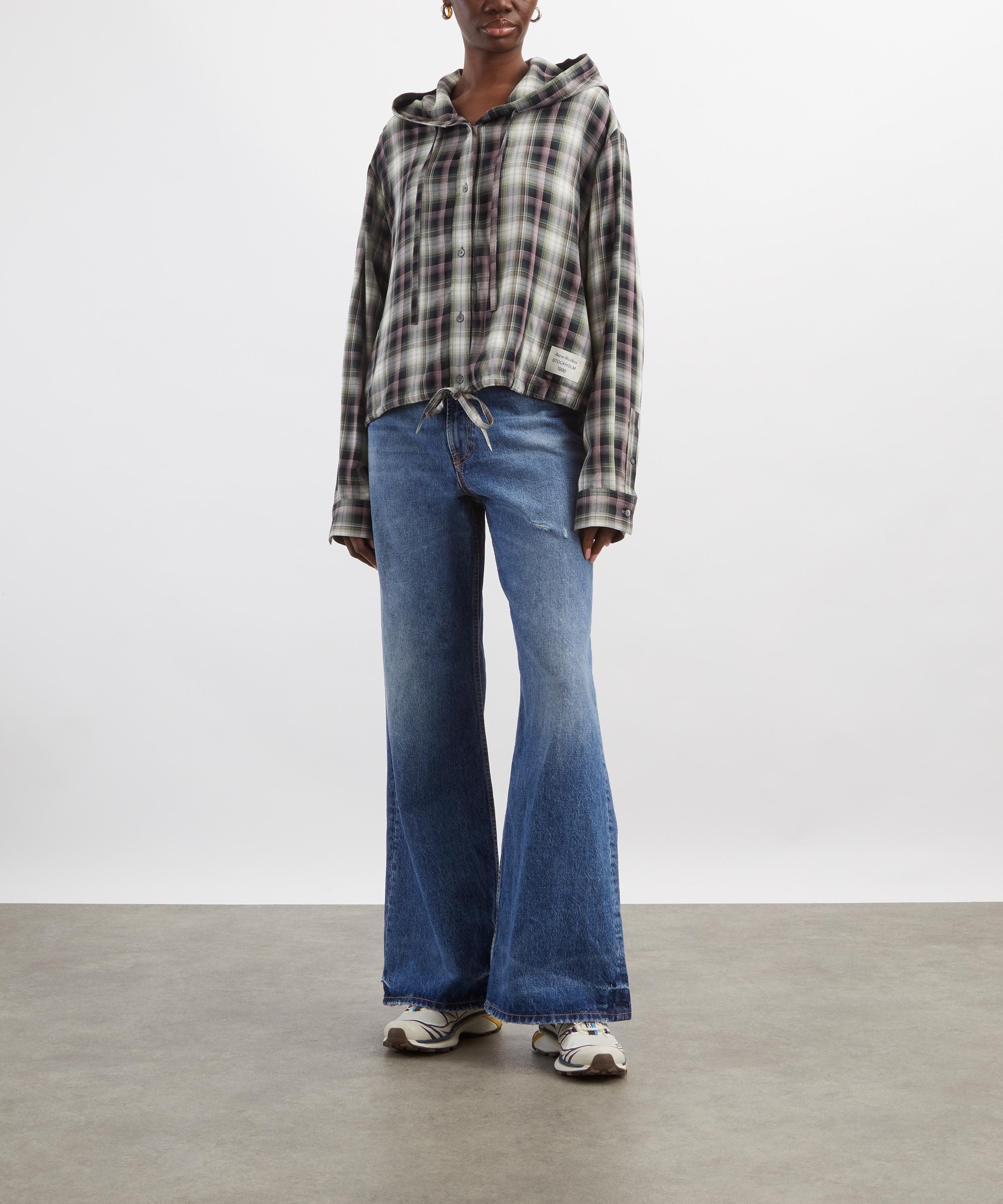 Acne Studios Hooded Check Overshirt | Liberty