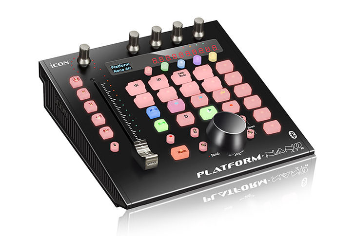 Bluetooth接続にも対応したバッテリー内蔵DAWコントローラー、iCON