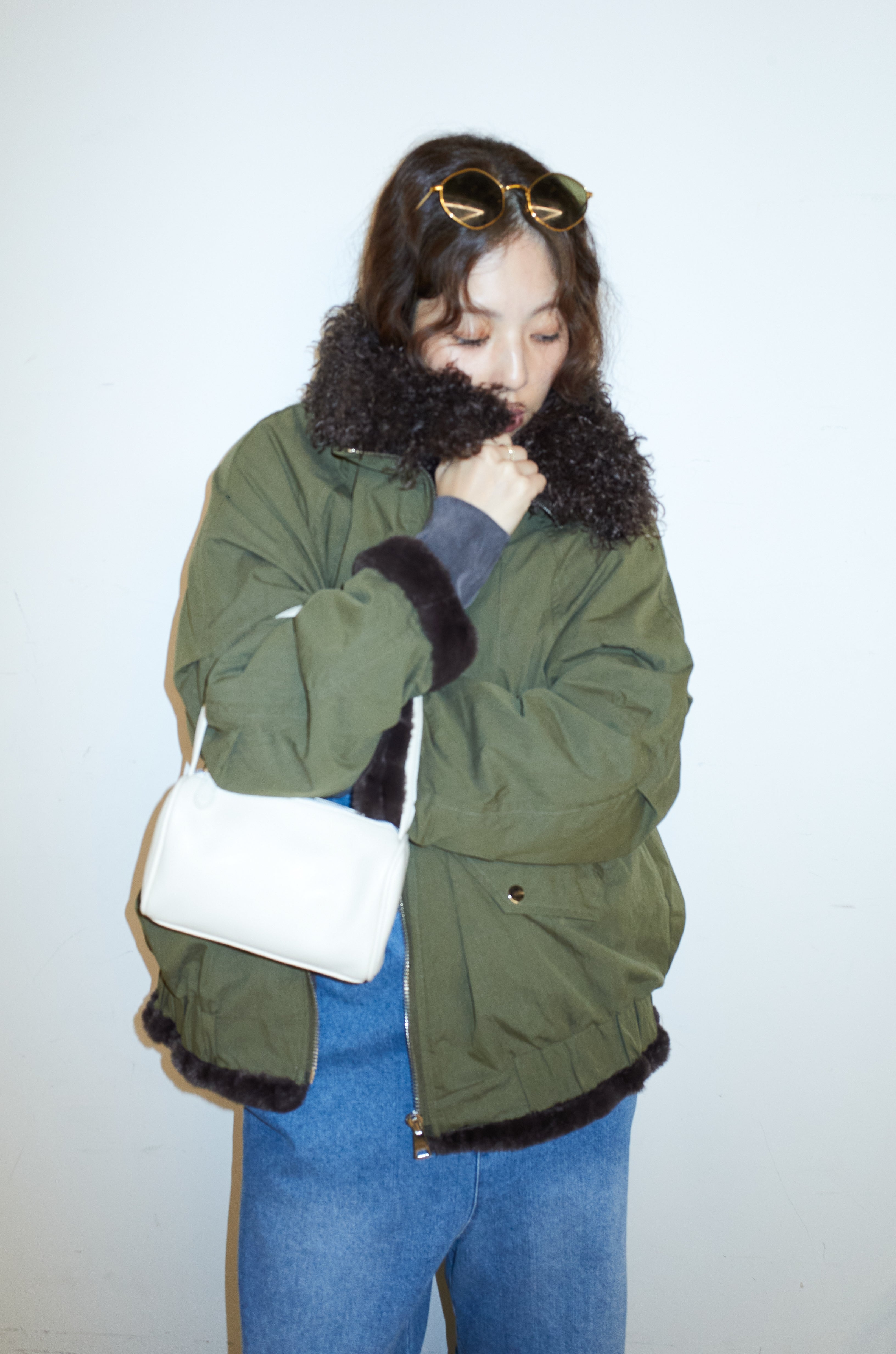 予約]ボア襟ジップブルゾン – IAMALPHA