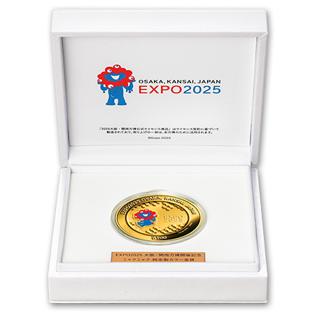 EXPO2025 大阪・関西万博開催記念 ミャクミャク 純金製カラー金貨 | I