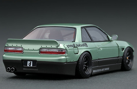 IG1182 1/43 Rocket Bunny S13 V1 Green / Gray | LINE UP | [公式