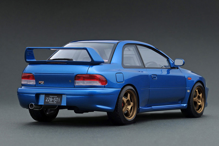 IG3668 1/18 SUBARU Impreza 22B-STi Version (GC8改) Blue | LINE UP