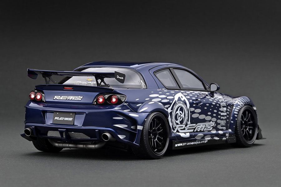 IG3243 1/18 Mazda RX-8 (SE3P) RE Amemiya Blue Metallic With Mr
