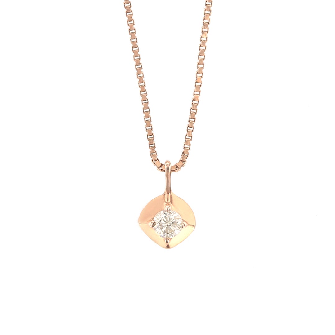 K10 PG/YG/WG ダイヤモンド ネックレス 一粒 | IKEDAジュエリーオンライン