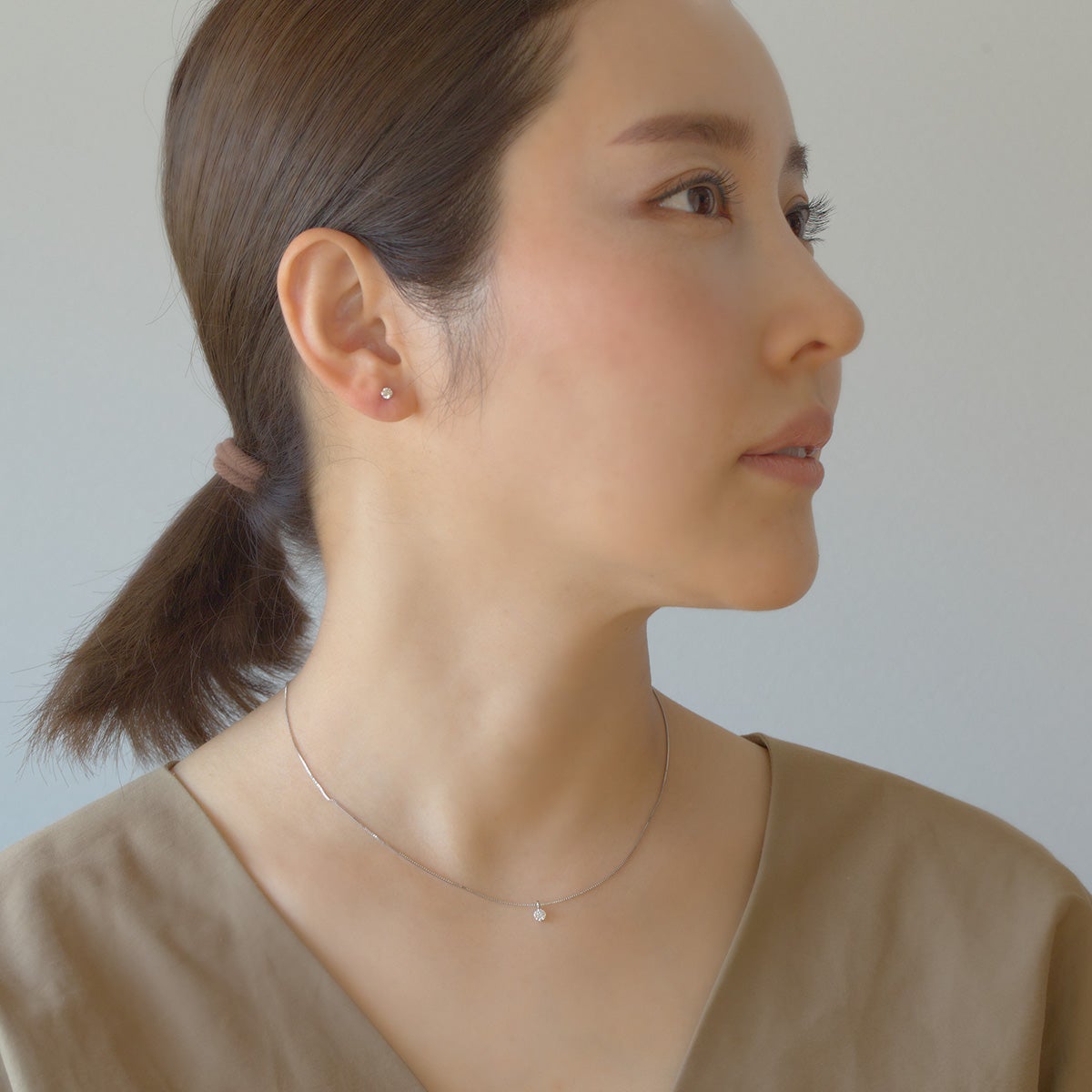 鑑定書付】 プラチナ 一粒 ダイヤモンド ネックレス | IKEDAジュエリー