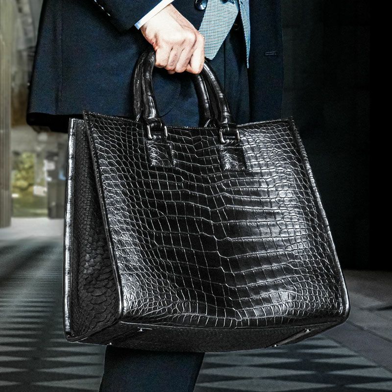 クロコダイルの最高品種「ポロサス」 財布・バッグ作品一覧